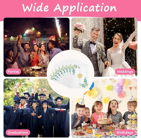 50 حزمة من السترات الرقيقة المطوية مسبقًا لدعوات 5 × 7، سترات شفافة من الورق الرقيق وبطانات مغلف ورقية مع نمط زهرة برية، ملصقات ذهبية لحفلات الزفاف وحفلات استقبال المولود الجديد وحفلات أعياد الميلاد in Kuwait