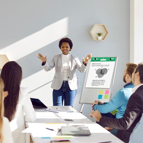 Super Sticky Easel Pad,25 in x 30 in,White,30 Sheets/Pad,2 Pad/Pack,Large White Premium Self Stick Flip Chart Paper,Super Sticking Power in Saudi Arabia