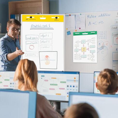 Super Sticky Easel Pad,25 in x 30 in,White,30 Sheets/Pad,2 Pad/Pack,Large White Premium Self Stick Flip Chart Paper,Super Sticking Power in Saudi Arabia