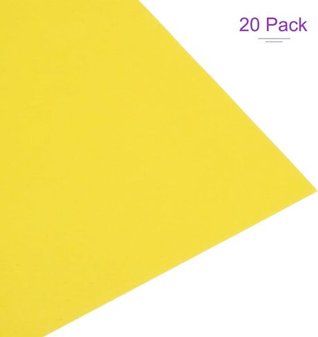 DMiotech 20 Pack 11 x 8 Inch Sanded Pastel Art Papers Yellow Cardstock Papers 160GSM Scrapbooking Pastel Papers for Creative Invitations Crafts Office Home DIY in Saudi Arabia
