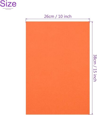 DMiotech 10 Pack 10 x 15 Inch Sanded Pastel Art Papers Orange Cardstock Papers 160GSM Scrapbooking Pastel Papers for Creative Invitations Crafts Office Home DIY in Saudi Arabia