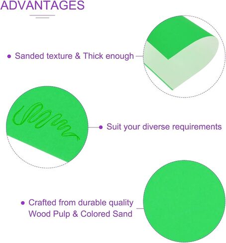 DMiotech 20 Pack 11 x 8 Inch Sanded Pastel Art Papers Yellow Cardstock Papers 160GSM Scrapbooking Pastel Papers for Creative Invitations Crafts Office Home DIY in Saudi Arabia