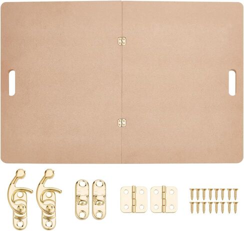 PH PandaHall 2 قطعة لوح تثبيت من الطين مع مقبض مدمج، 16.5 × 12.4 × 0.4 بوصة لوح طين محمول MDF أدوات فخار سيراميك مع مشبك لحرف الطين والفخار وعشاق الفن، أسمر ضارب للصفرة in Saudi Arabia