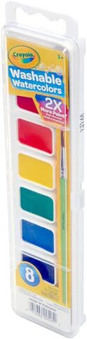 Crayola Washable Watercolors, Kids Paint Set, 8ct in Kuwait