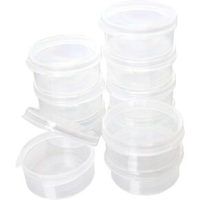 Masterson Paint and Solvent Cups, Dripless Full Sealing Container with Lid, No Leak, Storage of Artist Paints, Oil Painting Mediums and Solvents, 10 Pack, Made in USA