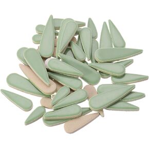 MECCANIXITY Petal Mosaic Tiles for Crafts 100g Tear Drop Porcelain Mosaic Tiles for Mosaic Art Projects and Outdoor Decorations Dark Purple