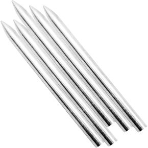 5Pcs Stainless Steel FID 550 Paracord Needles for Leather Lacing Weaving Stiching Outdoor Smoothing Tool 78mm, Silver