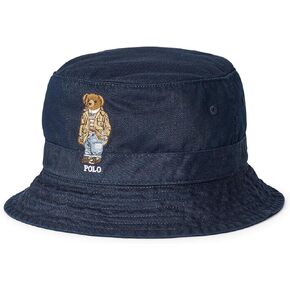 POLO RALPH LAUREN Men's Bucket Hat Polo Bear Orange Large-XLarge
