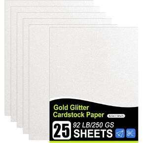 Glitter Cardstock, 105 Sheets in 35 Colors Cardstock, Glitter Paper for Cricut, Crafts and DIY, 8.5"x11"Shimmer cardstock for Birthday, Wedding Party Decor(92 lb/250 gsm) in Saudi Arabia