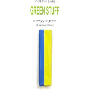 Green Stuff Putty - 12 Inches - Epoxy Putty for Miniatures, Sculpting, and Modeling - Original Kneadatite Greenstuff