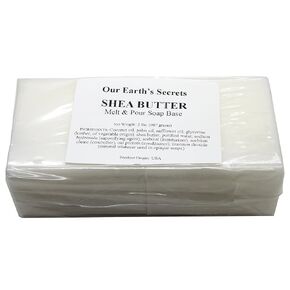 Shea Butter - 2 Pound Melt and Pour Soap Base - Our Earth's Secrets