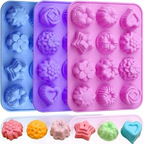 HKNMTT Halloween Silicone Molds for Baking Extra large, 6 Cavities 3D Skull Cake Pizza Pan Molds, Nonstick Halloween Skeleton Mold for Ice Cupcake