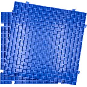 Stained Glass Cutting Mat, Solid Bottom Plastic Grid, Stained Glass Tools and Supplies, Blue, 4 Pack
