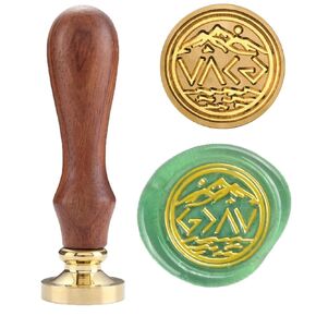 Jesus Wax Seal Stamp - Sacred Symbol for Envelopes, Invitations, Crafts - Premium Quality Brass Seal - Ideal Gift for Christians (Christ 6 Patterns)