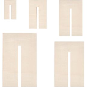 BENECREAT 5Pcs Bow Maker Templates, Wood Bow Tie Boards Craft Sewing Tool for Ribbon Bow Making Hair Bows Gift Bows Crafts Making, Slot: 8mm