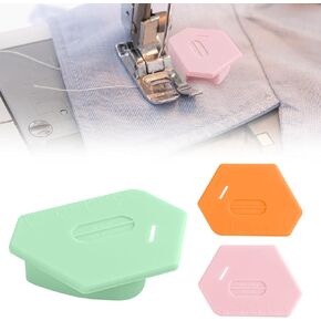 1set Magnetic Seam Guide for Sewing Machine - Multifunctional Polygonal Hemmer Guide with Scale, Universal Sewing Accessory & Supplies for Magnet Making Machines（3pcs）
