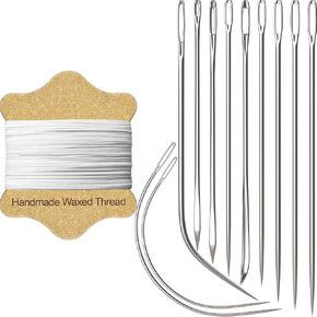 VONEEDL Upholstery Repair Kit: Waxed Sewing Thread (3 Colors) & Heavy Duty Needles (11 PCS) for Leather, Canvas & Quilting Thread in Saudi Arabia
