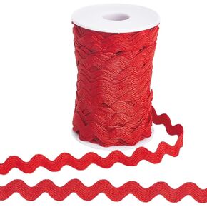 GORGECRAFT 25 Yards 10mm Rick Rack Trim Wavy Bending Ribbon Light Sky Blue RIC Rac Fringe Trim Zig Zag Edging Trimming Wave Polyester Webbing Ribbons for DIY Sewing Crafts Gift Wrapping Bow Making
