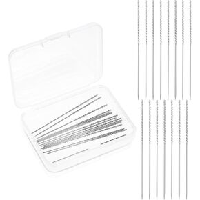 15pcs Snag Repair Tool,Snag Nab It Tool,Snag Repair Needle Leather Craft Sewing Needles Broken Thread Repair Tools Suitable for Knitting Knitted Cloth Clothing Curtains (0.03 x 2.36 Inch)