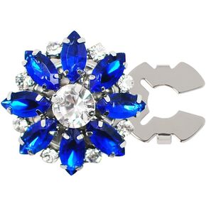 Button Cover for Women Rhinestone Button Flower Button Cover Embellishment Button for Crafts No Sew & No Tools Instant Button Cover Business Daily Wedding