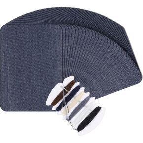 Phinus Iron-On Patches for Clothing, Each Pack 30PCS Denim Patches for Jeans Kit 3 x 4.25 Inch, Iron-On Patches Can Be Used to Repair Jeans and Garments, and Can Also Be Used to Decorate