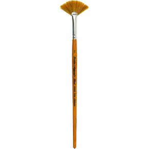 Silver Brush Limited 2004S Golden Natural Fan Brush for Watercolor, Oil, and Acrylic, Size 2, Short Handle