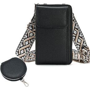 Valentoria Small Crossbody Bag Cell Phone Purse Wallet Leather Card Clutch Handbag for Women