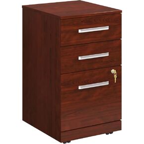 OfficeWorks by Sauder Affirm 3 Drawer Mobile File, Noble Elm Finish