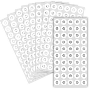 2500 Pcs White Hole Reinforcement Stickers, Round Self-Adhesive 0.25" Diameter Hole Labels for School Home Paper Sheet Binder