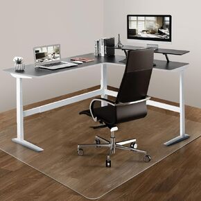 Office Chair Mat for Hoodwood Floor, 36"x48" Clear Desk Chair Mat for Hoodwood Protector Floor Mat for Office Chair, Easy Glide Rolling Plastic Floor Mat, Computer Chair Mat for Home Office