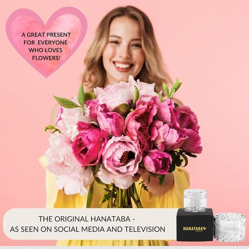 Hanataba Original, Bouquet Holder, 2 pcs Champagne Gold, The Original Spiral Ikeabana Stem Holder, Hanataba Flower Arranger Twist Invented in Sweden, in Saudi Arabia