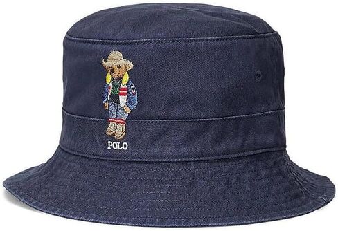 POLO RALPH LAUREN Men's Bucket Hat Polo Bear Orange Large-XLarge in Saudi Arabia