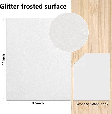 Glitter Cardstock, 105 Sheets in 35 Colors Cardstock, Glitter Paper for Cricut, Crafts and DIY, 8.5"x11"Shimmer cardstock for Birthday, Wedding Party Decor(92 lb/250 gsm) in Saudi Arabia
