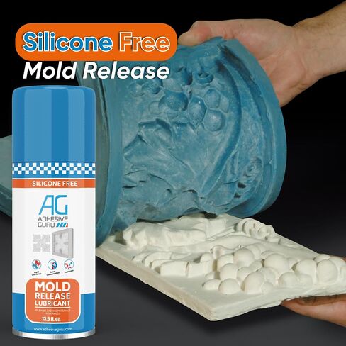 Adhesive Guru Non Silicone Epoxy Mold Release Spray (6.76 fl oz), Silicone-Free Release Agent Aerosol Spray for Epoxy Resin Molds, 1 Pack in Kuwait