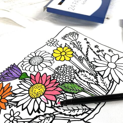 ThreadArt Color Your Own Bag - Flower Design - Bags to Decorate - Make Your Own - Fun Coloring Project in Kuwait