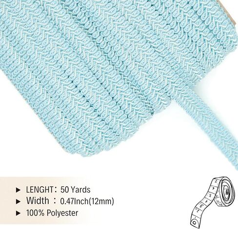 Braided Gimp Braid Trim - 50 Yards - 31+ Colors - Upholstery lace Braided Gimp Cord Trim Scroll Braid Trim Turkish Trim for Costumes Home Decor Upholstery Craft Sewing DIY GT2788… in Kuwait