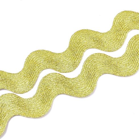 10 Yards 1.57 Inch Pink RIC Rac Ribbon Bulk Wave Trim Rick Rack Bending Fringe Polypropylene Fabric Edge Trimming Ribbon for Sewing Making Craft Gift Wrapping Wedding Christmas Decor Supply in Kuwait