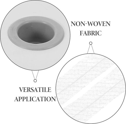 VILLCASE 1 Roll White Fusible Interfacing Fabrics for Clothing, Non-Woven Fabric Strip, Lining Strip Fusible Interfacing Strips - 0.39" X 109 Yards, Fusing Strip Fusible Interfacing Tape for Sewing in Saudi Arabia