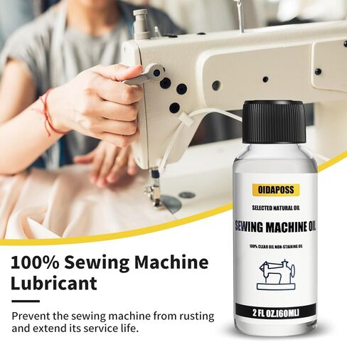 2FL.OZ. Sewing Machine Oil with Needle tip and 4 Type Sewing Machine Cleaning Brushes, Fine Light Machine Oil,Clear Machine Oil for Lubrication of All Sewing Machine Moving Parts in Saudi Arabia
