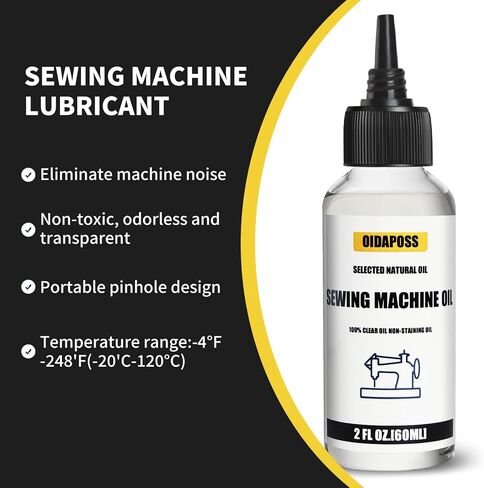 2FL.OZ. Sewing Machine Oil with Needle tip and 4 Type Sewing Machine Cleaning Brushes, Fine Light Machine Oil,Clear Machine Oil for Lubrication of All Sewing Machine Moving Parts in Saudi Arabia