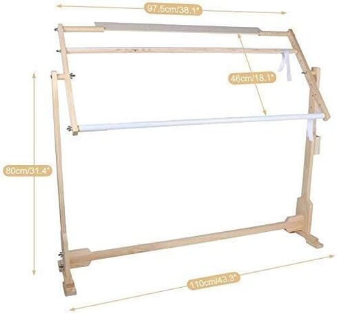 إطارات اللحف لخياطة اللحف اليدوية، حامل الغرز، إطار غرزة التطريز، حامل خشبي لرف اللحف، حامل أرضي قابل للتعديل، حامل تطريز يدور 360 درجة، إطار غرز متقاطعة مع إطار تمرير in Kuwait