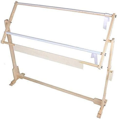 إطارات اللحف لخياطة اللحف اليدوية، حامل الغرز، إطار غرزة التطريز، حامل خشبي لرف اللحف، حامل أرضي قابل للتعديل، حامل تطريز يدور 360 درجة، إطار غرز متقاطعة مع إطار تمرير in Kuwait