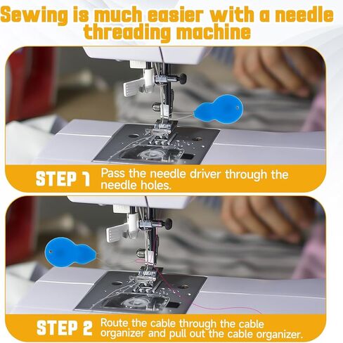 100PCS Sewing Machine Needles Universal Heavy Duty Sewing Machine Needles with 2PCS Needle Threaders for Sewing, Size 65/9, 75/11, 90/14, 100/16, 110/18 in Saudi Arabia