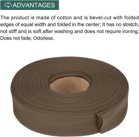 MECCANIXITY 1/2 Inch Double Fold Bias Tape Polyester Continuous Bulk Bias Tape for Sewing, Seaming Quilting Hemming Binding Crafts (Dark Blue 6 Yards) in Saudi Arabia