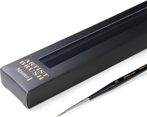 Kolinsky Sable Miniature Paint Brushes - Professional Artist Brush Size 00, Small Fine Detail Paint Brush Set for Mini Paints, Paint by Number, Figurine in Saudi Arabia