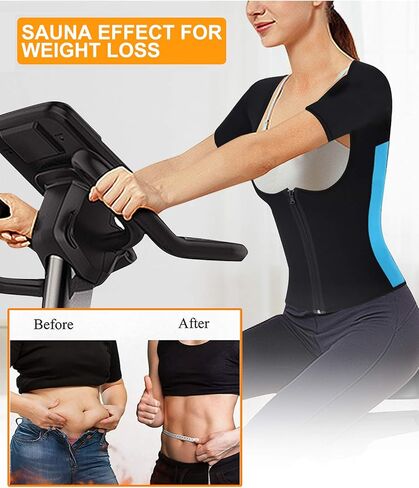 سترة ساونا نسائية من Gotoly مصنوعة من النيوبرين مع أكمام لبدلة رياضية ساخنة لفقدان الوزن in Kuwait
