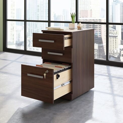 OfficeWorks من سعودير أفيرم مبرد متنقل ذو 3 أدراج، لمسة نهائية نوبل إلم in Saudi Arabia