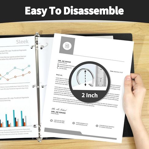 SUNEE 3 Ring Binder 1.5 Inch 1 Pack, Clear View Binder Three Ring PVC-Free (Fit 8.5x11 Inches) for School Binder or Office Binder Supplies, Blue Binder in Kuwait