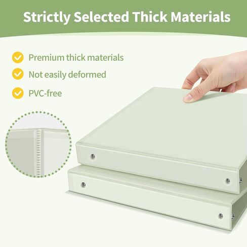 SUNEE 3 Ring Binder 1.5 Inch 1 Pack, Clear View Binder Three Ring PVC-Free (Fit 8.5x11 Inches) for School Binder or Office Binder Supplies, Blue Binder in Kuwait