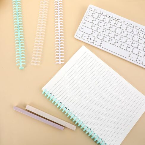 10 Pcs Plastic Comb Binding Spines, Easy to Open Close Adding Pages, 1/2" Diameter 30 Ring Plastic Binder Combs and Spines Binding Combs, for Teacher Student Document Notebook File Making, 4 Colors in Saudi Arabia